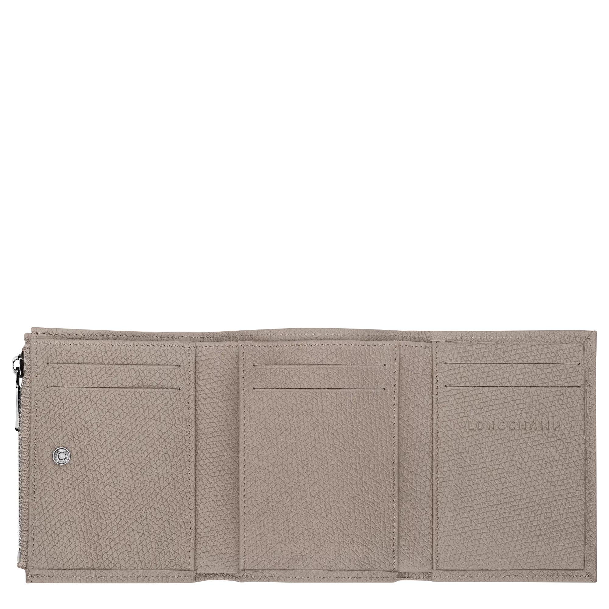 Longchamp Le Roseau Compact wallet Clay