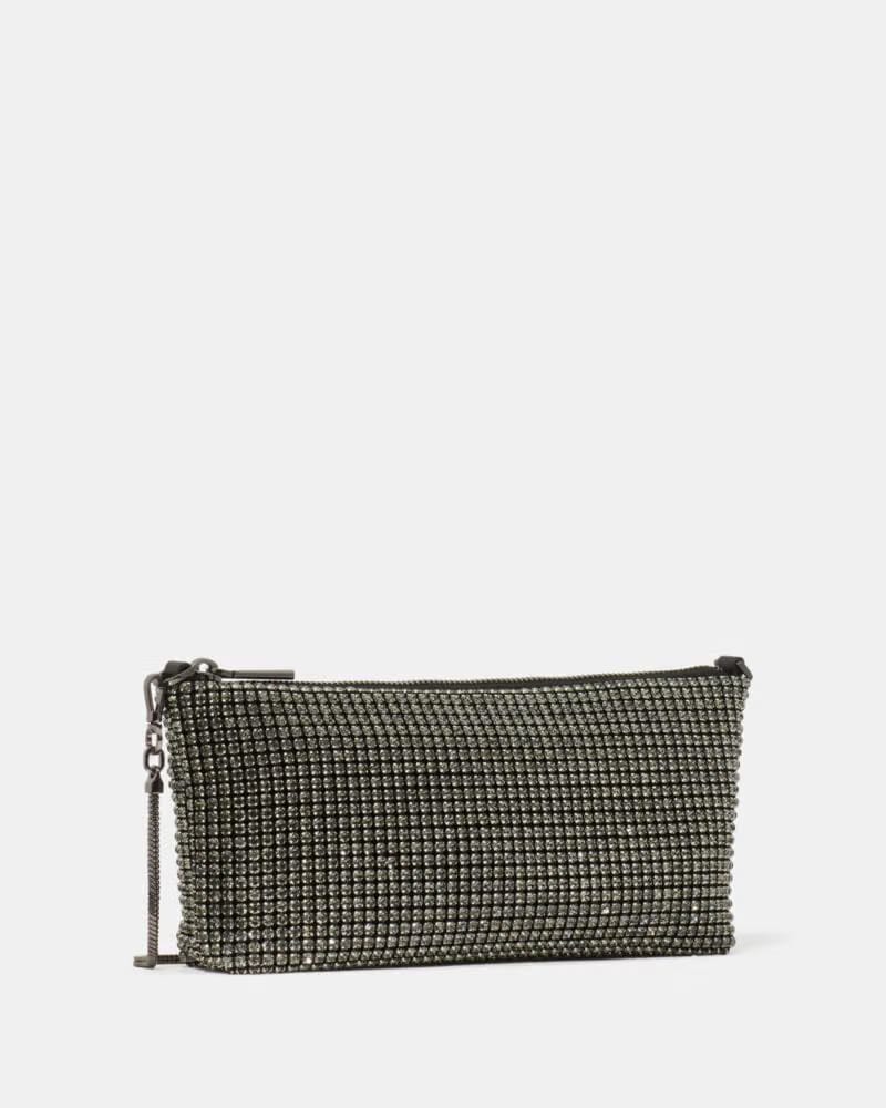 KateS pade Andie Faux Crystal Mesh Small Shoulder Green Multi