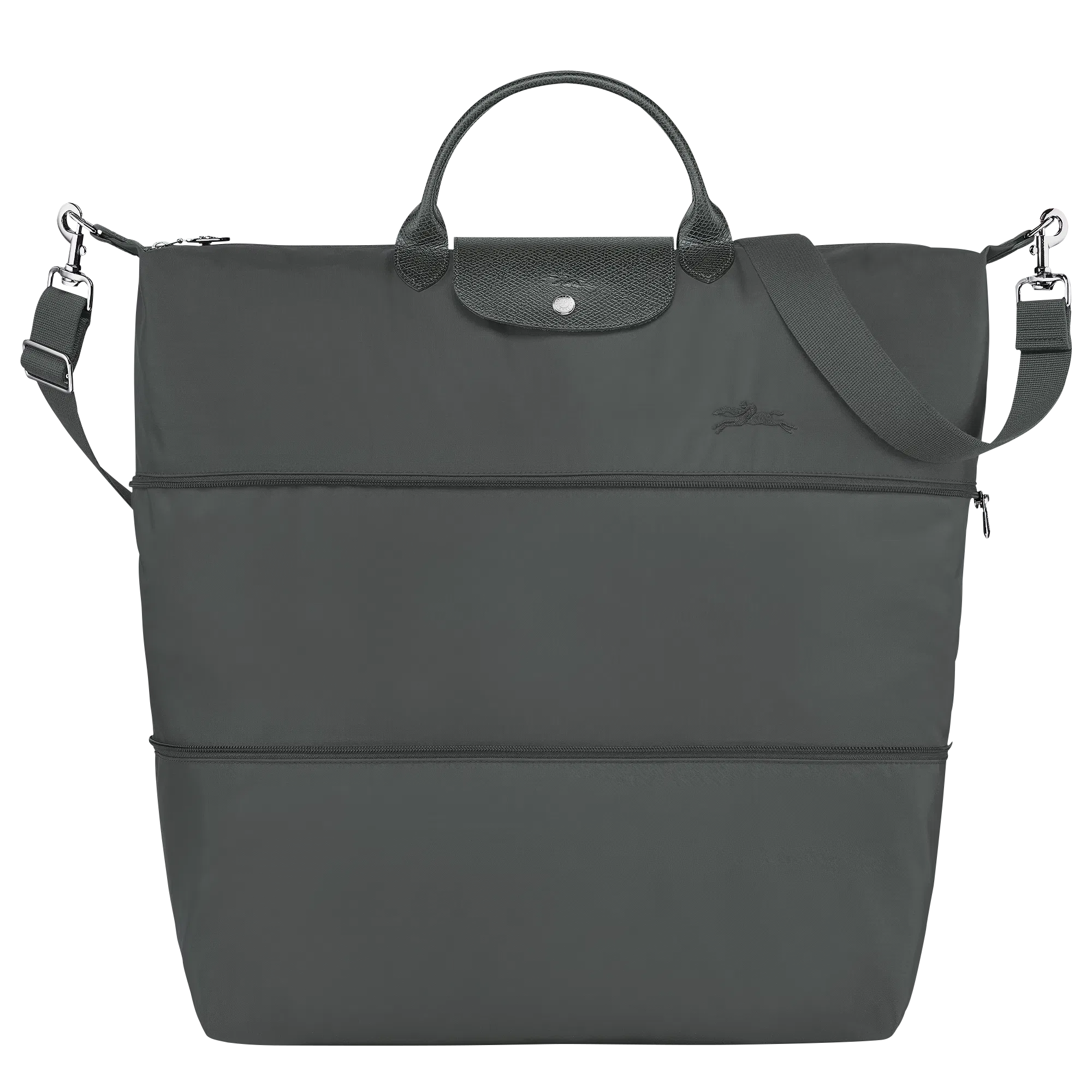 Longchamp Le Pliage Green Travel bag expandable Graphite