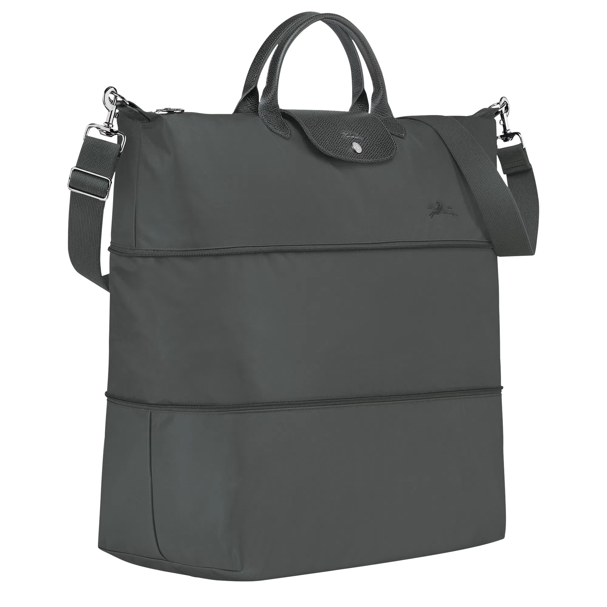 Longchamp Le Pliage Green Travel bag expandable Graphite