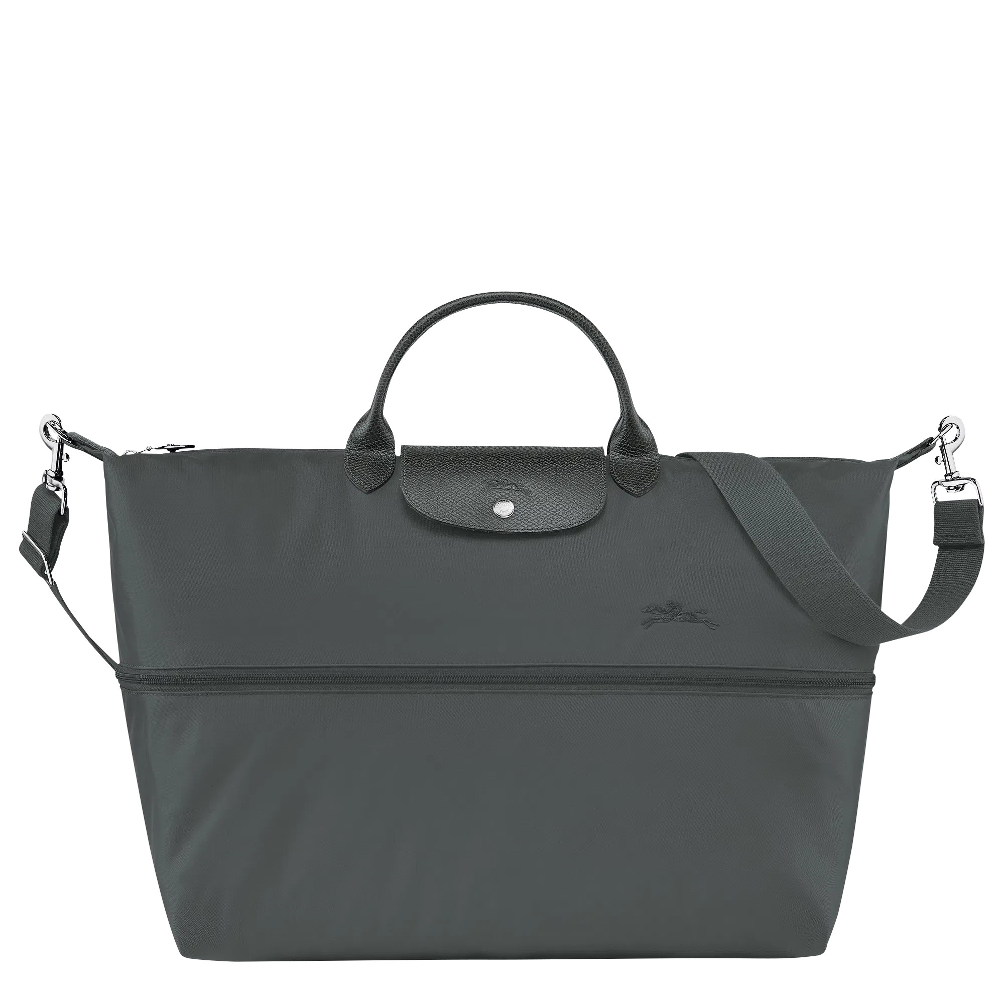 Longchamp Le Pliage Green Travel bag expandable Graphite