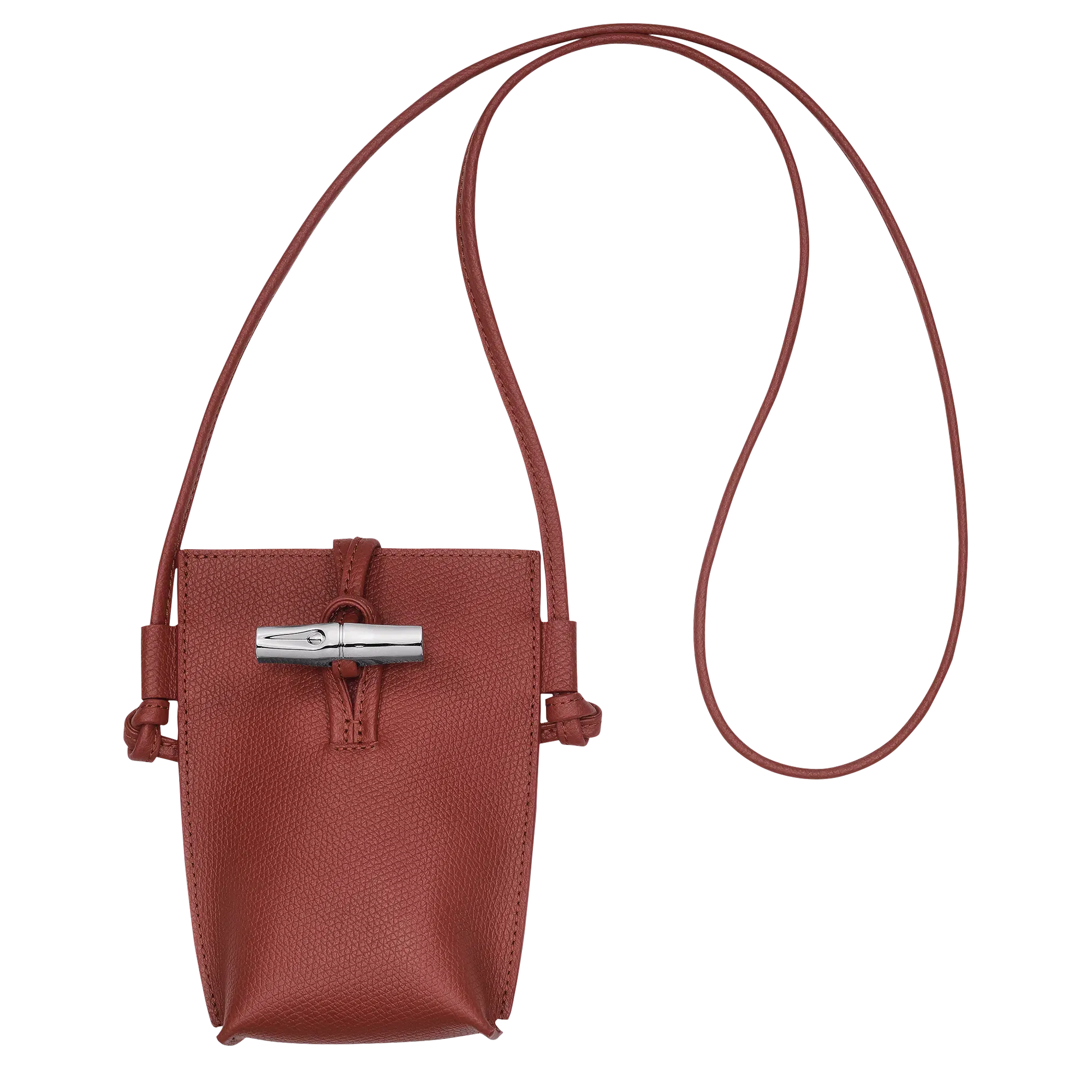 Longchamp Le Roseau Phone case Chestnut