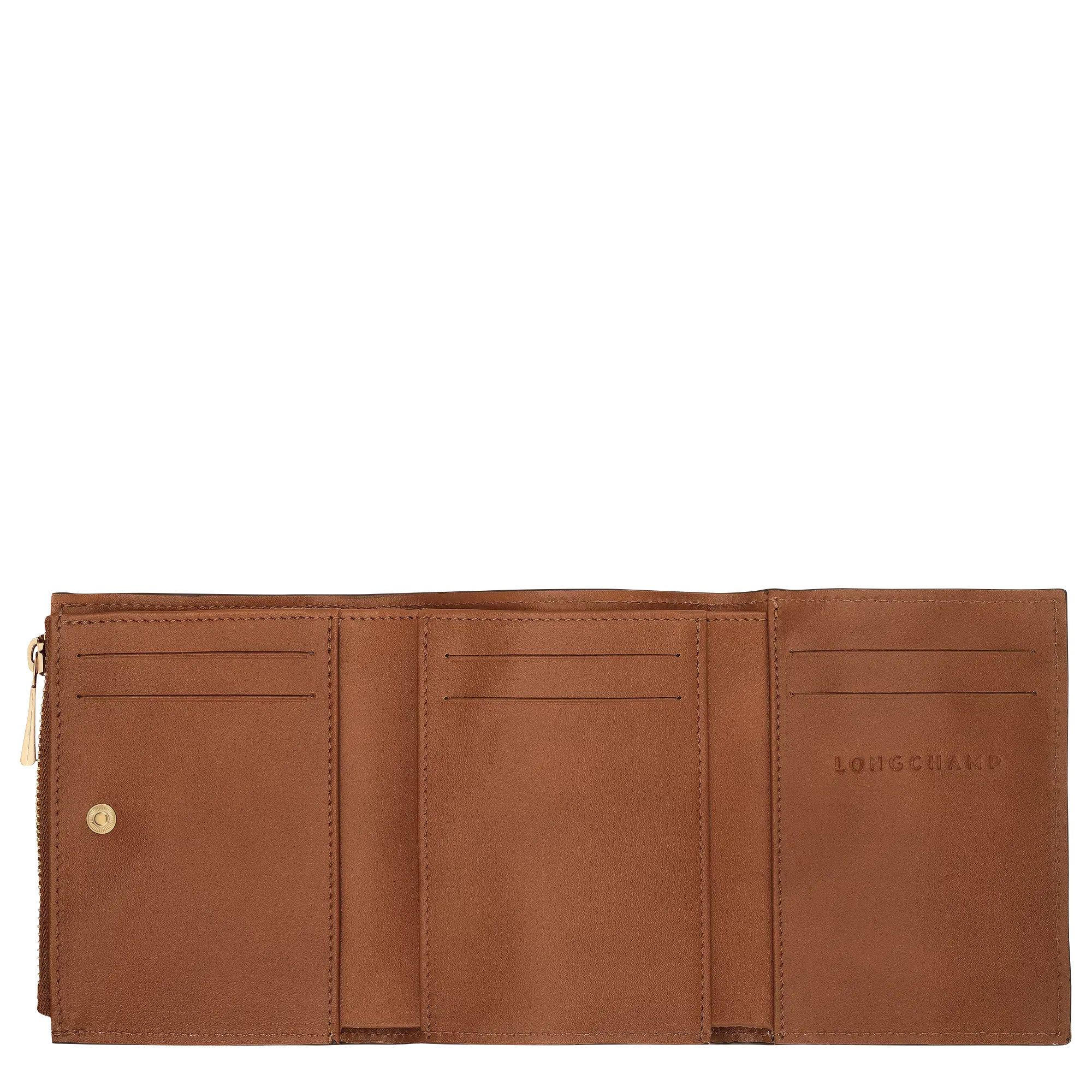 Longchamp Épure Compact wallet Cognac