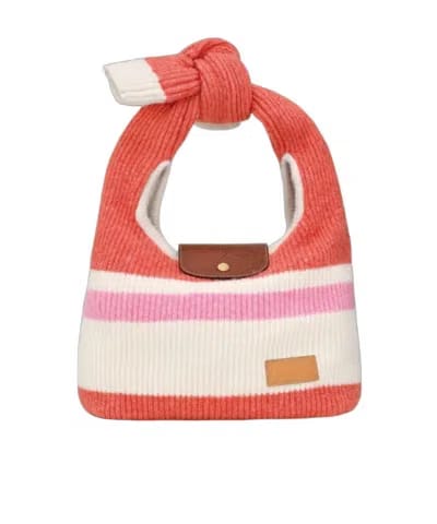 Longchamp Le Pliage Collection Key ring Coral/Pink