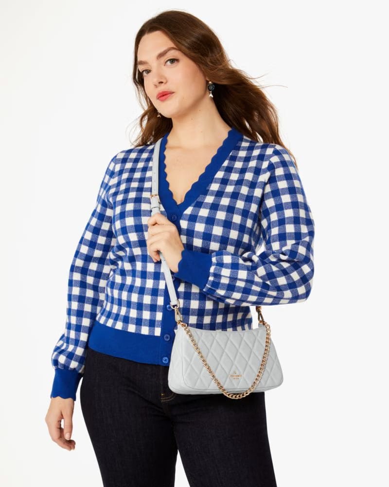 KateSpade Carey Small Convertible Crossbody Stone Path