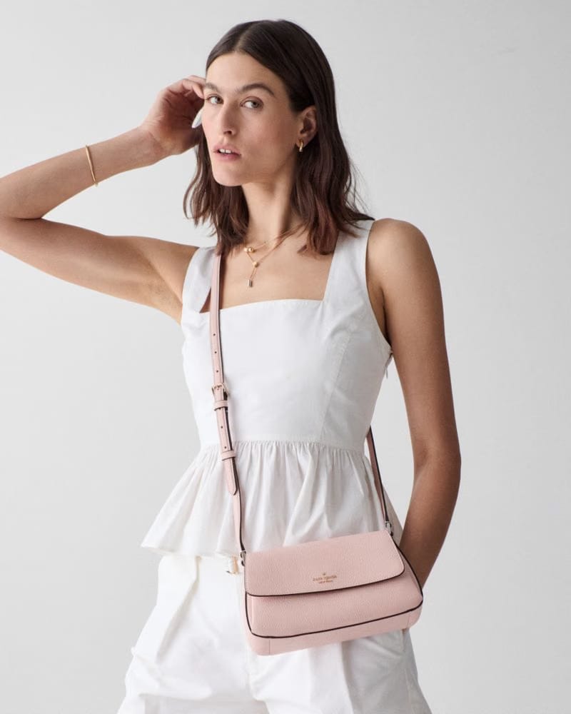 KateSpade Sutton Mini Flap Crossbody Tutu Pink