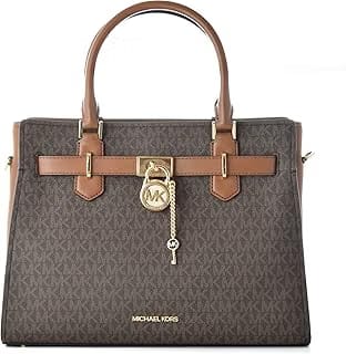 Michael Kors Hamilton Medium Matelasse Satchel Pale Ocean