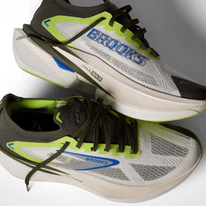 Brooks PYNRS x Hyperion Max 3 Blanc/Acid Lime/Blue (Women's)