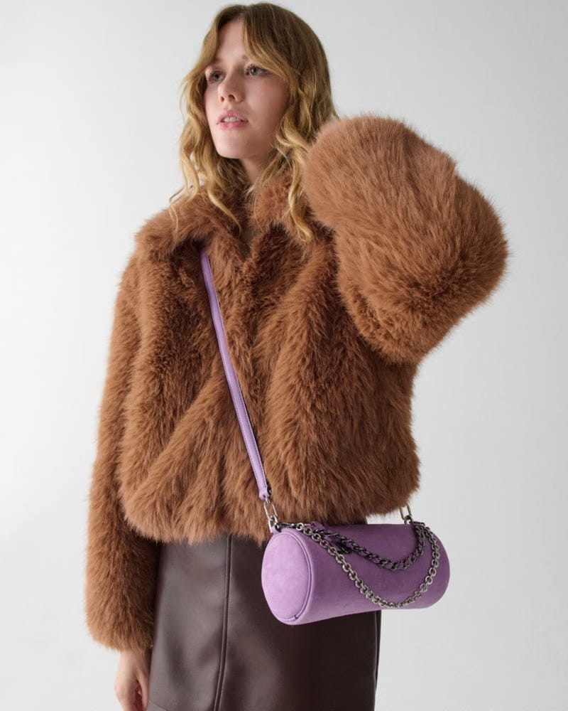 Kate Spade Roulette Suede Mini Convertible Bag Wisteria