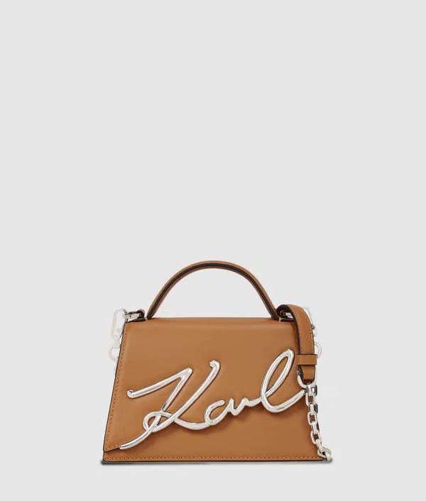 Karl Lagerfeld Ksignature Small Crossbody Bag Caramel
