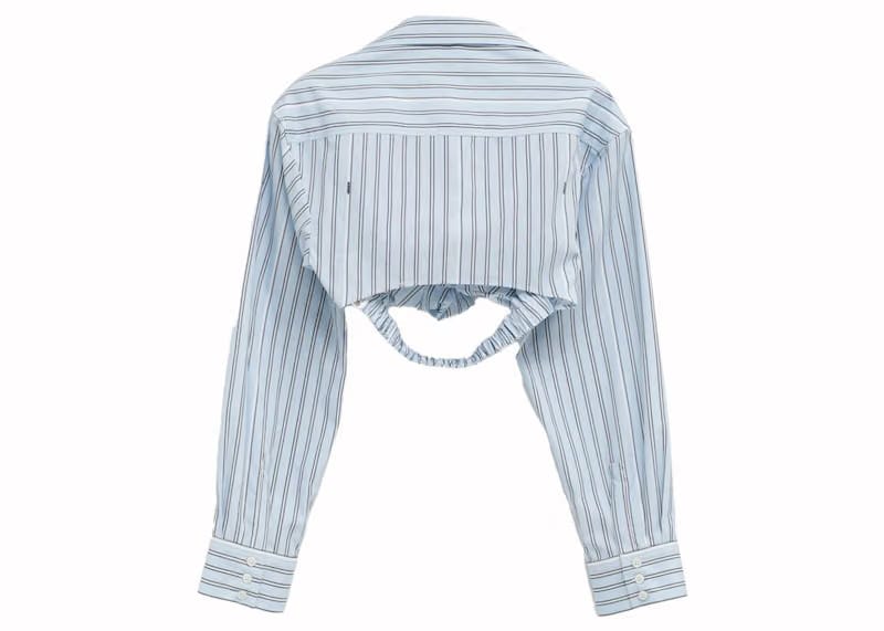 Jacquemus La chemise Bahia Courte Shirt 100 White