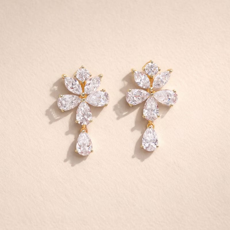 Lumière Bloom Drop Earrings