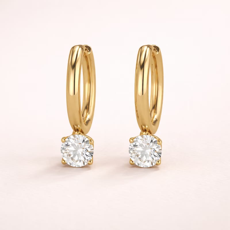 Monarch Drop Hoop Earrings
