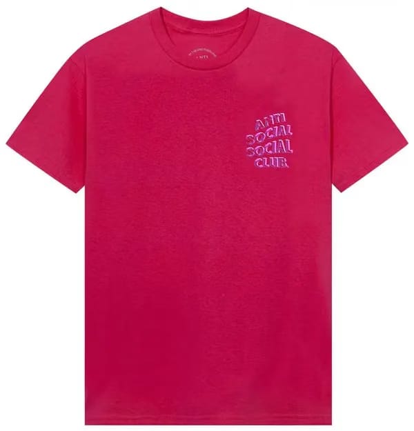 Anti Social Social Club Deeper Than Usual T-Shirt Sangria