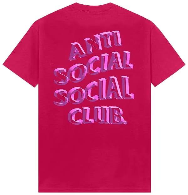 Anti Social Social Club Deeper Than Usual T-Shirt Sangria