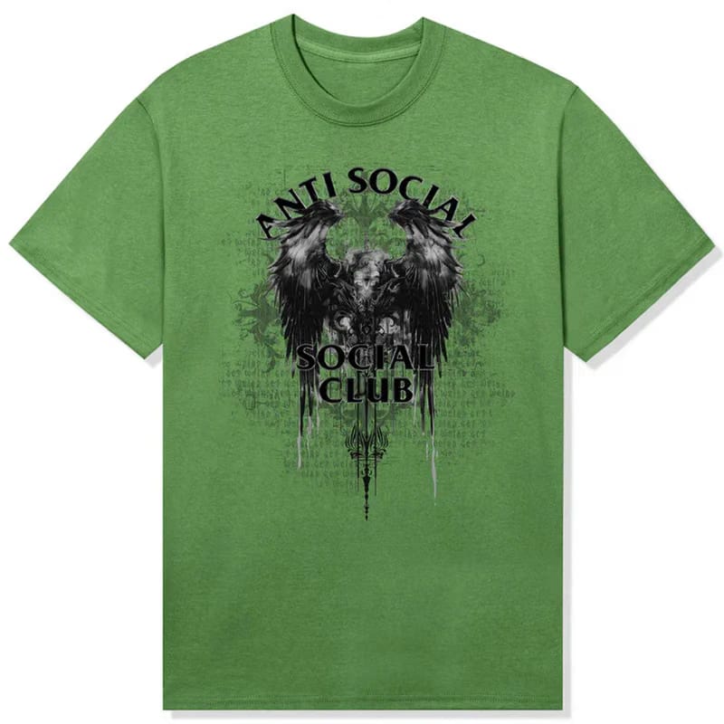 Anti Social Social Club Under The Trees Dill Green T-Shirt