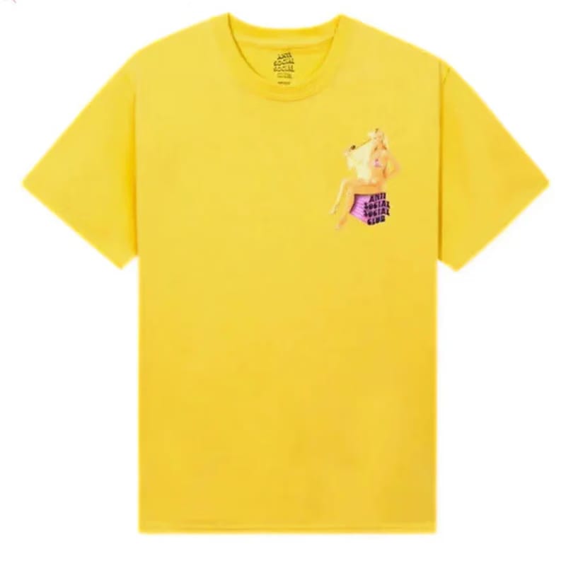 Anti Social Social Club Ellen Von Unwerth For Assc 3D Fantasy Yellow T-Shirt