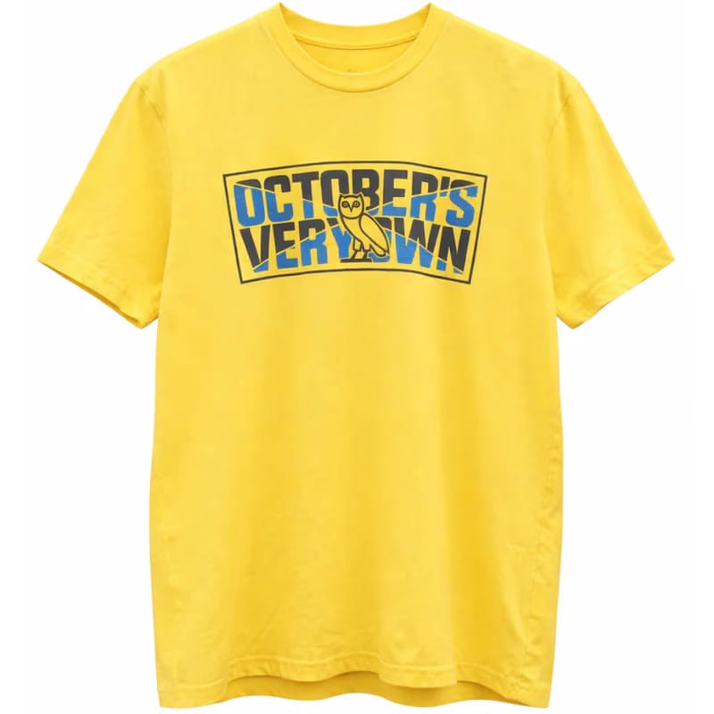 OVO T-Shirt MIDDLE LOGO YELLOW