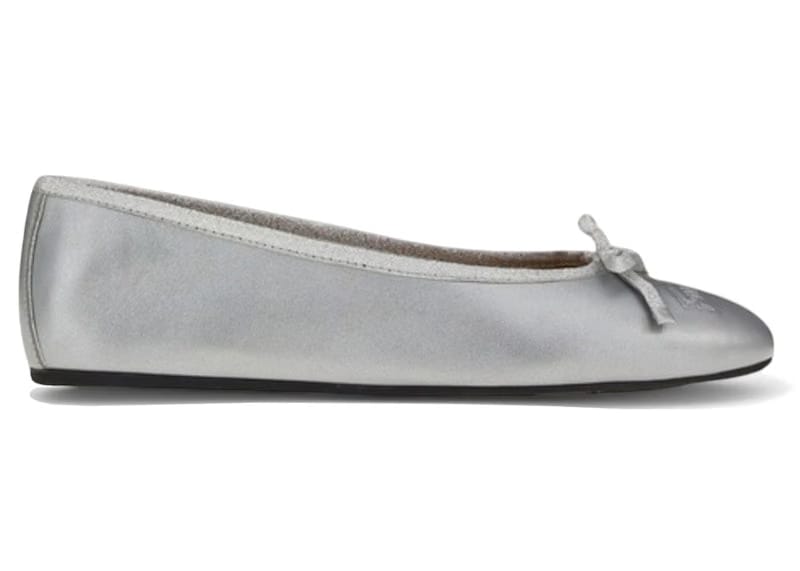 Ferragamo Ballerina Ballet Flats Silver (Women's)