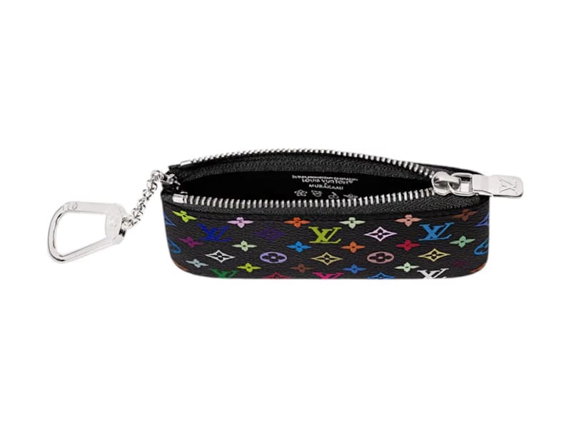 Louis Vuitton x Takashi Murakami Key Pouch Black Multicolored