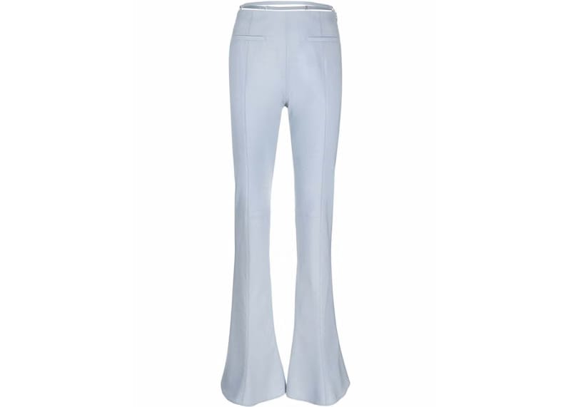 Jacquemus Jacquemus Wool-Blend Flared Trousers Trousers Blue