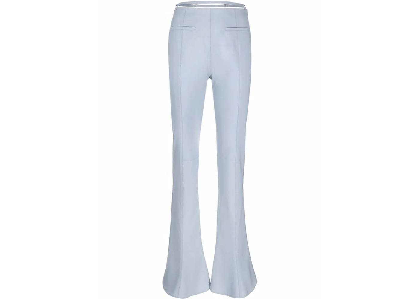 Jacquemus Jacquemus Wool-Blend Flared Trousers Trousers Blue