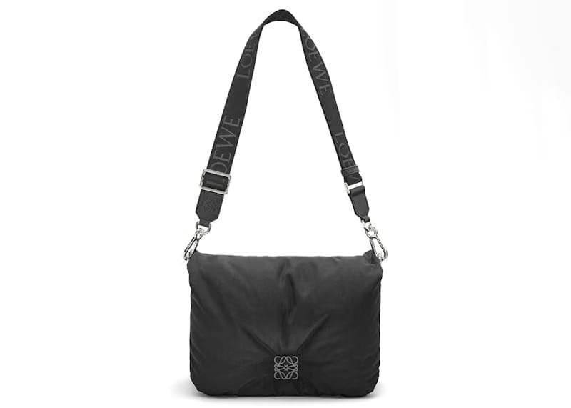 LOEWE Puffer Goya Messenger Bag Black