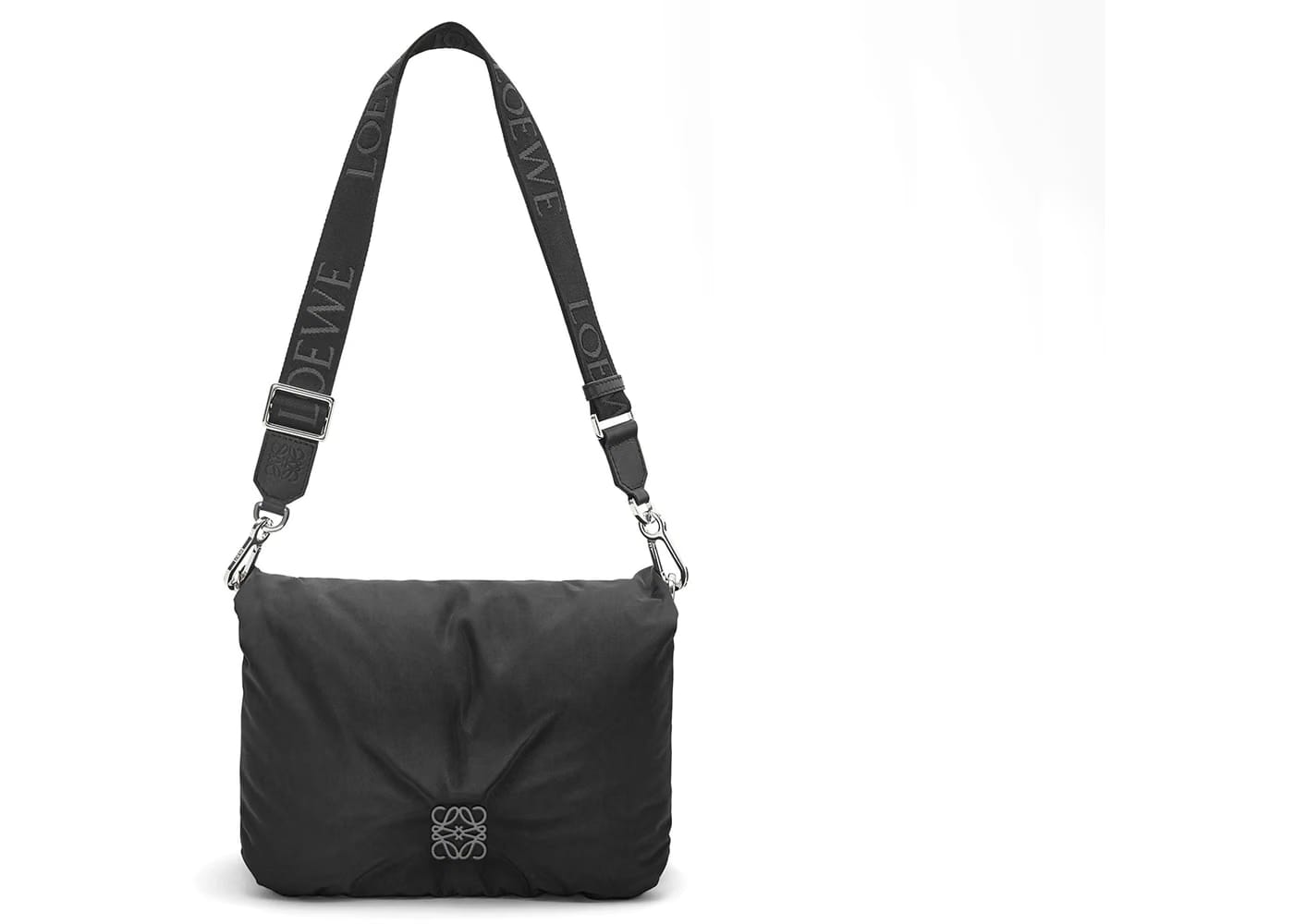 LOEWE Puffer Goya Messenger Bag Black