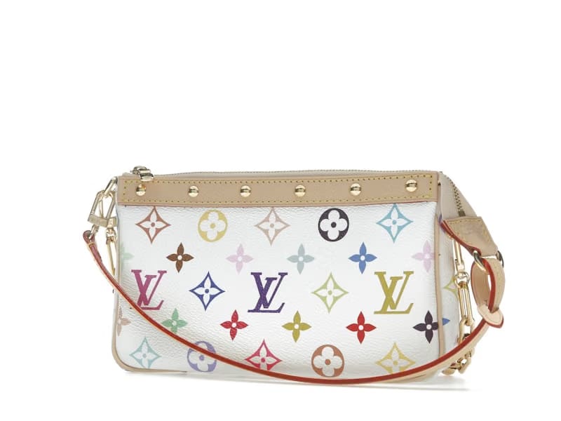 Louis Vuitton x Takashi Murakami Pochette Accessoires White Multicolored