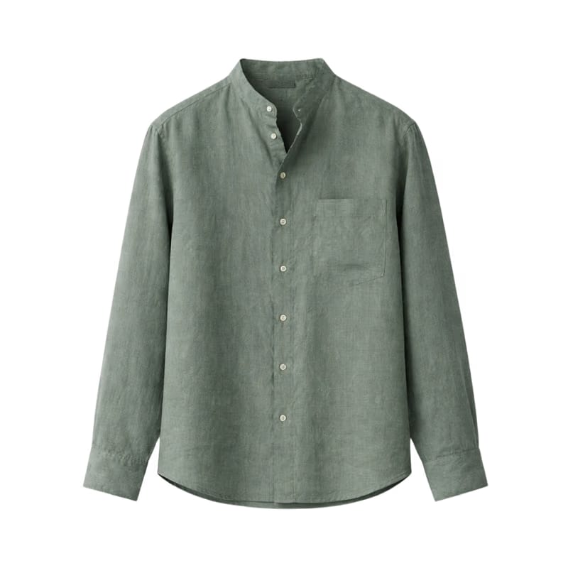 Viremont Premium Linen Shirt - Sage Verdant