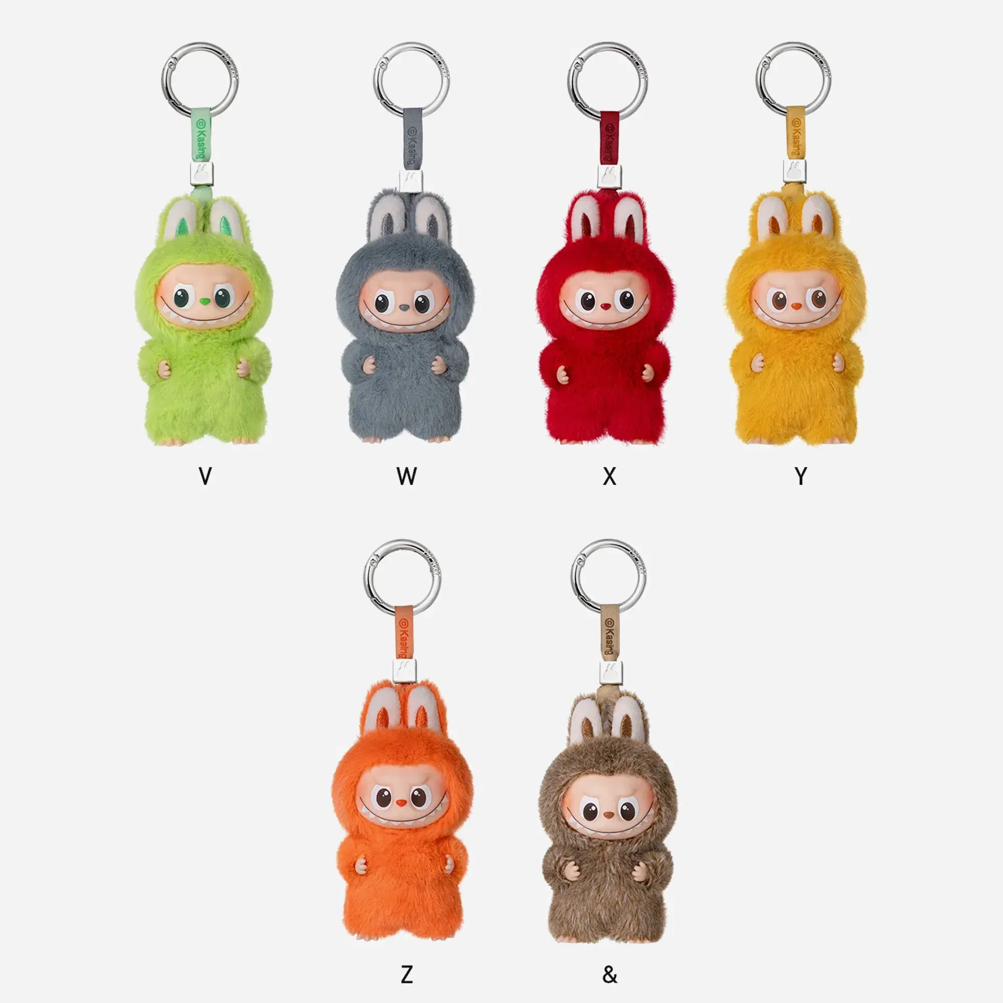 Pop Mart Labubu The Monsters Pin for Love Series Vinyl Plush Pendant (N-Z)(PACK OF 14)
