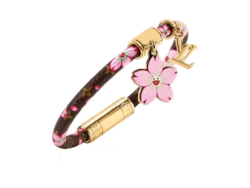 Louis Vuitton x Takashi Murakami Cherry Blossom Bracelet Sakura Brown