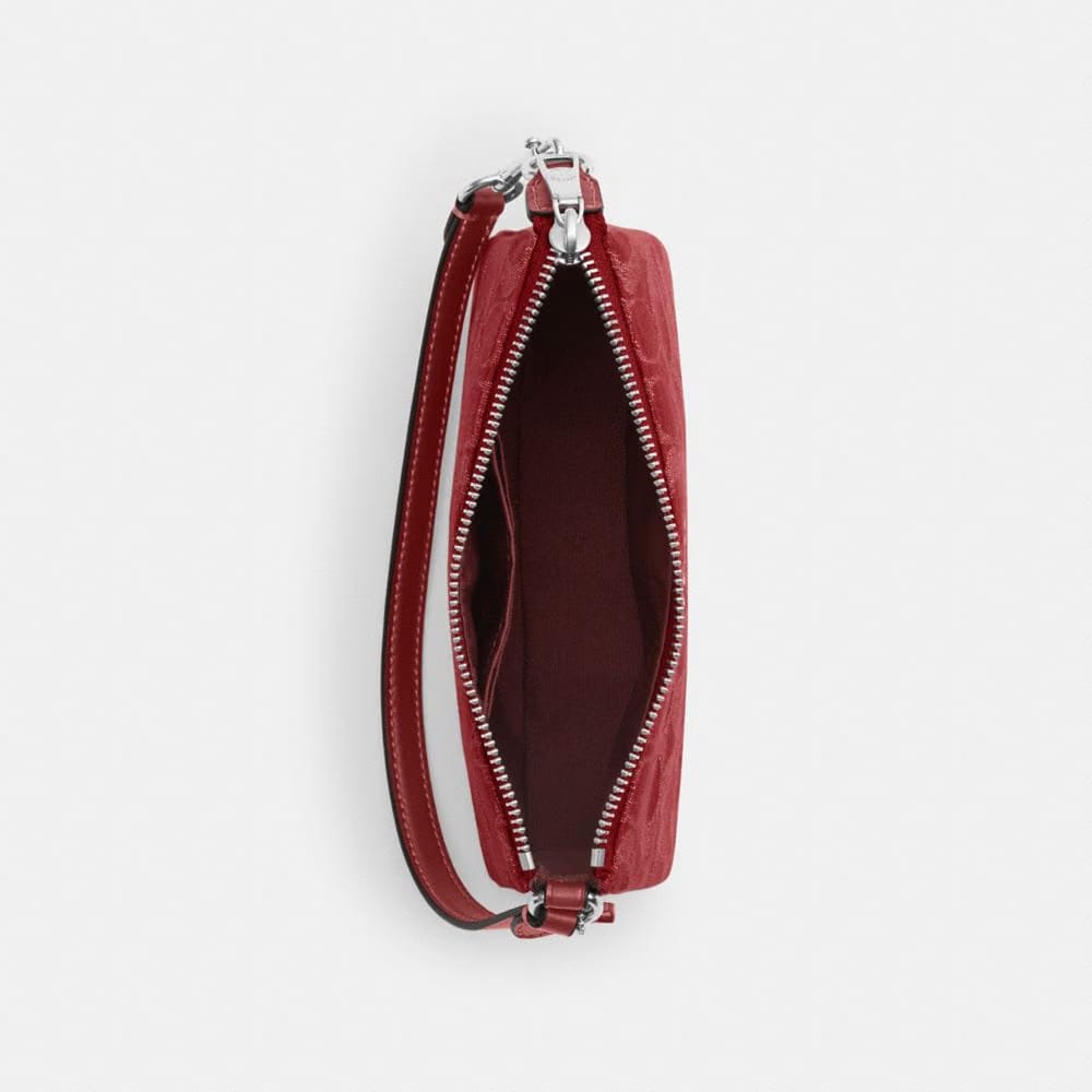 Coach Nolita 19 In Signature Denim Silver True Red