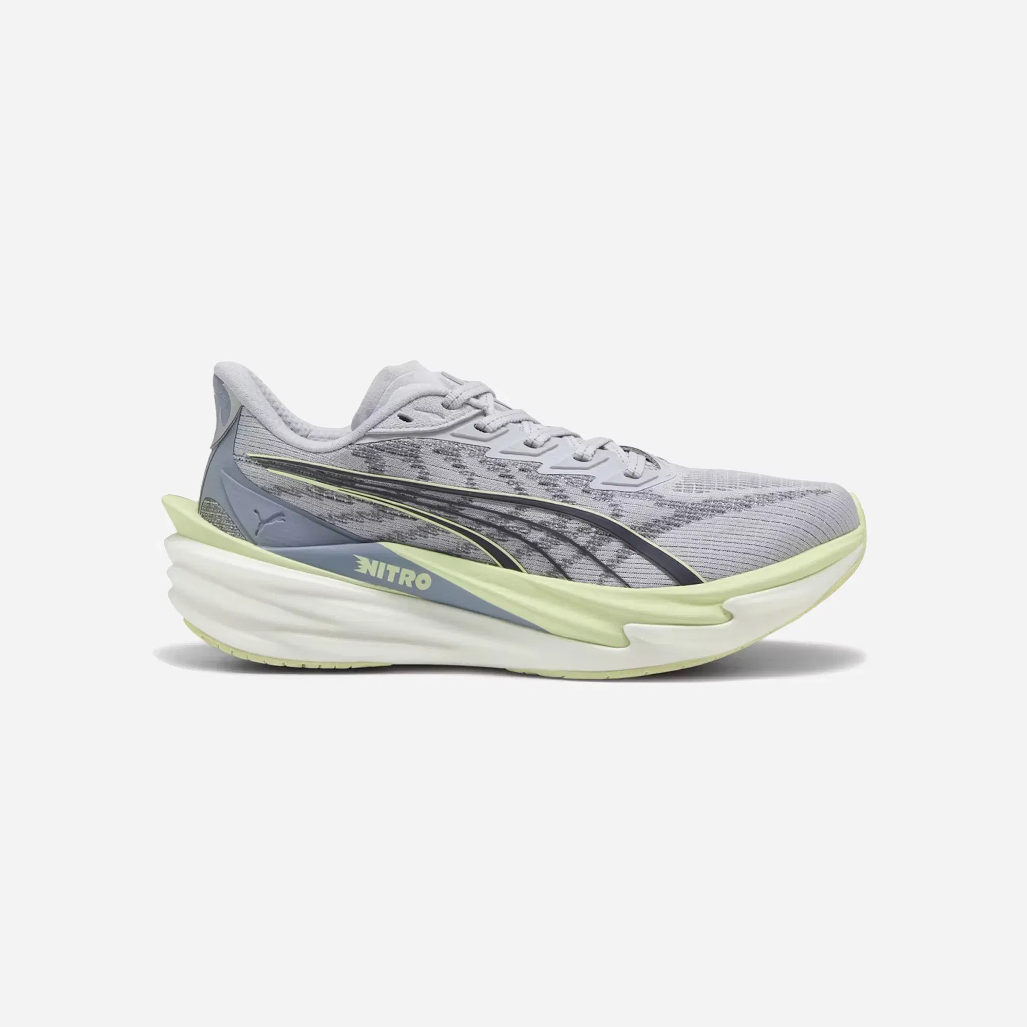 Puma Deviate NITRO 4 WMNS Road Running Shoes Vibrant Silver Apple Spritz