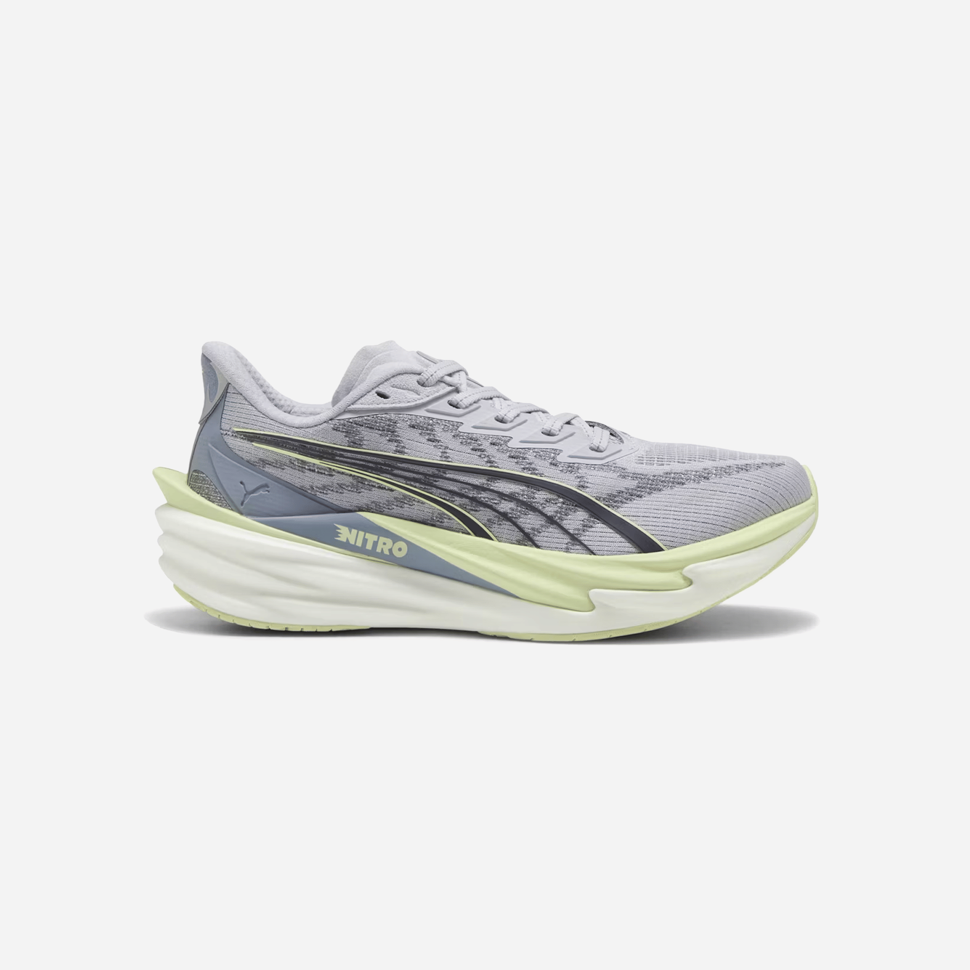 Puma Deviate NITRO 4 WMNS Road Running Shoes Vibrant Silver Apple Spritz