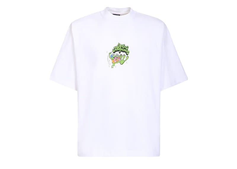 Jacquemus Le T-Shirt Grenouille Frog Print T-Shirt White