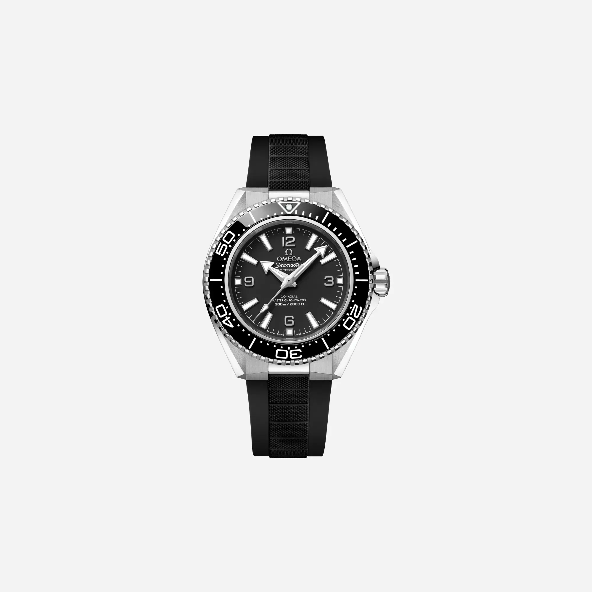 Omega Seamaster Planet Ocean 600M Black Dial Stainless Steel Rubber Strap Watch - 217.32.42.21.01.001
