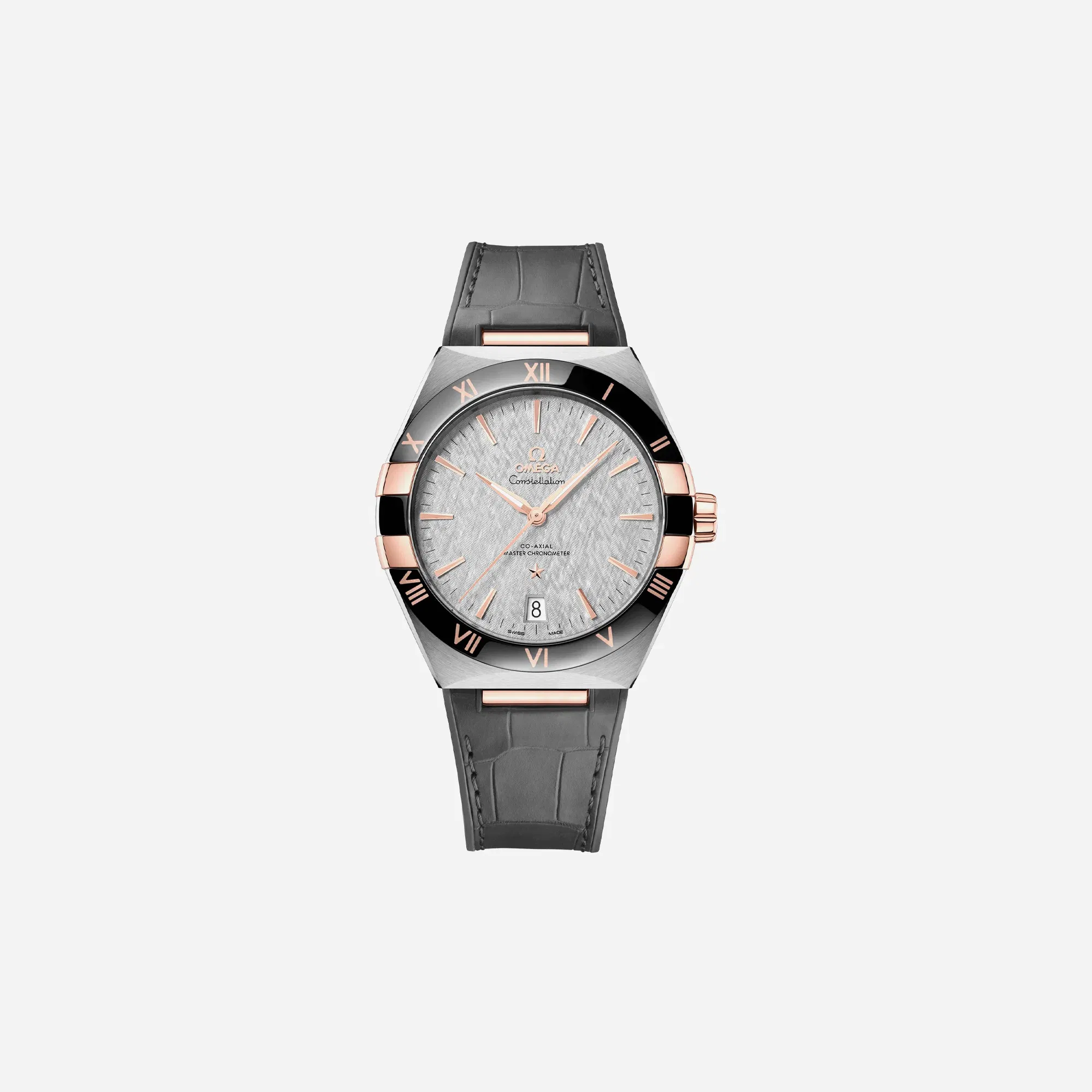 Omega Constellation 131.23.41.21.06.001 Co‑Axial Master Chronometer Grey Dial Grey Leather Strap Watch