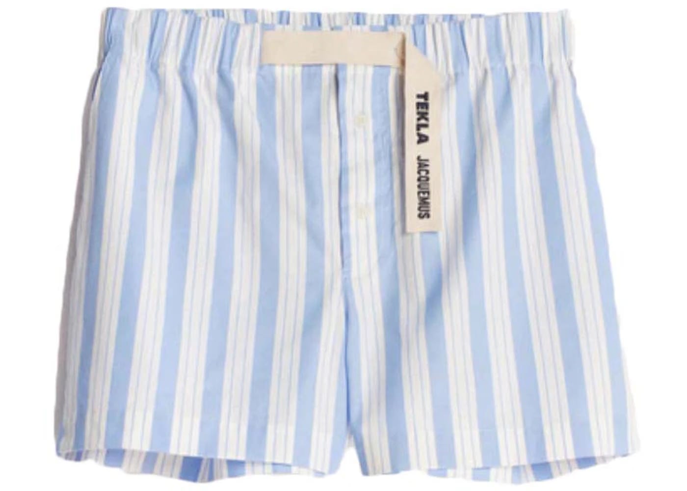 Jacquemus x Tekla Le Shorts Pyjama Blue White Stripe