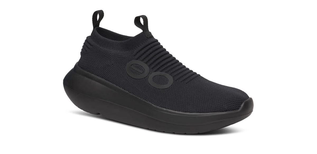 Oofos Men's Slip-On Shoe Black