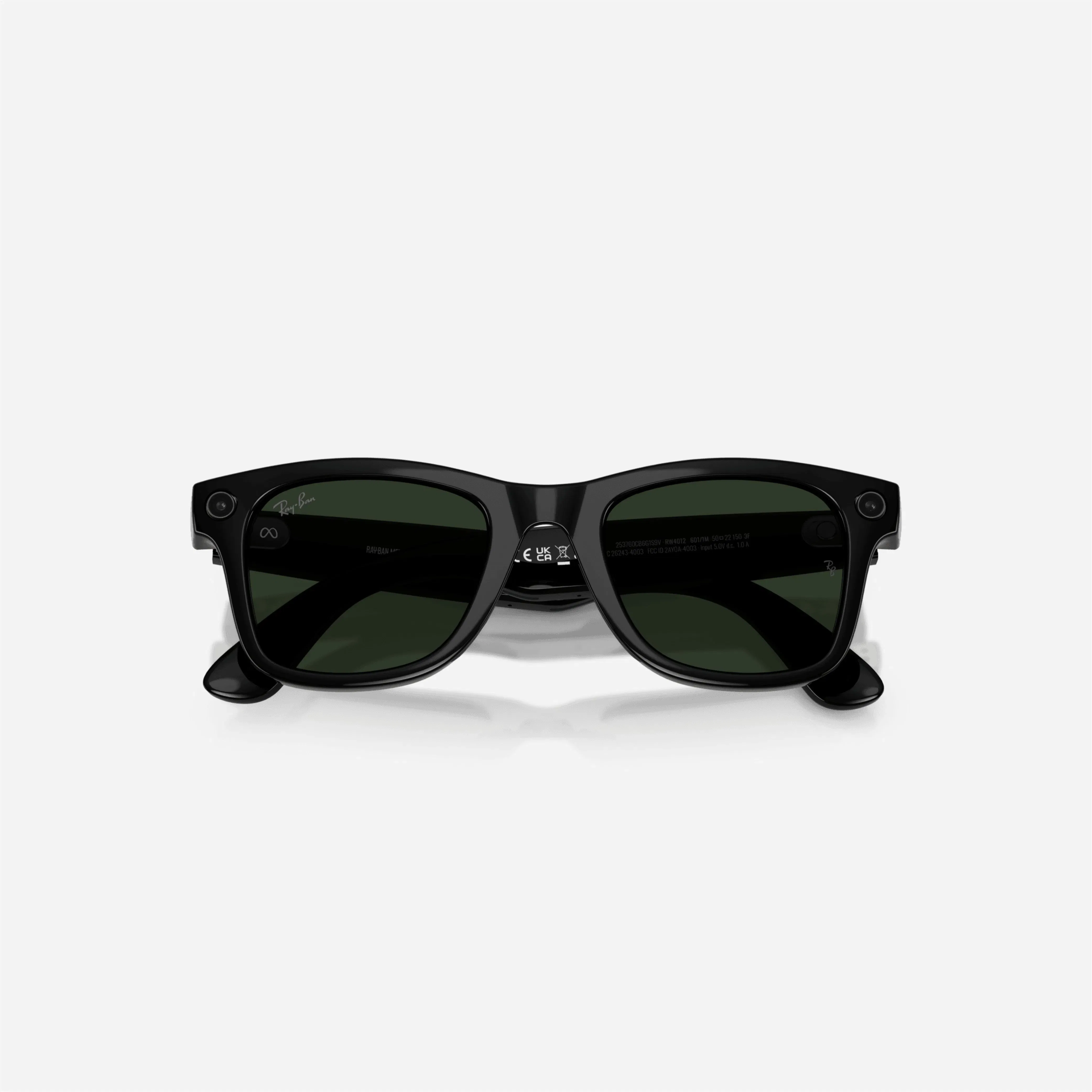 Ray-Ban Meta Wayfarer Shiny Black Frame Clear-Graphite Green Lens Transition - Gen 2