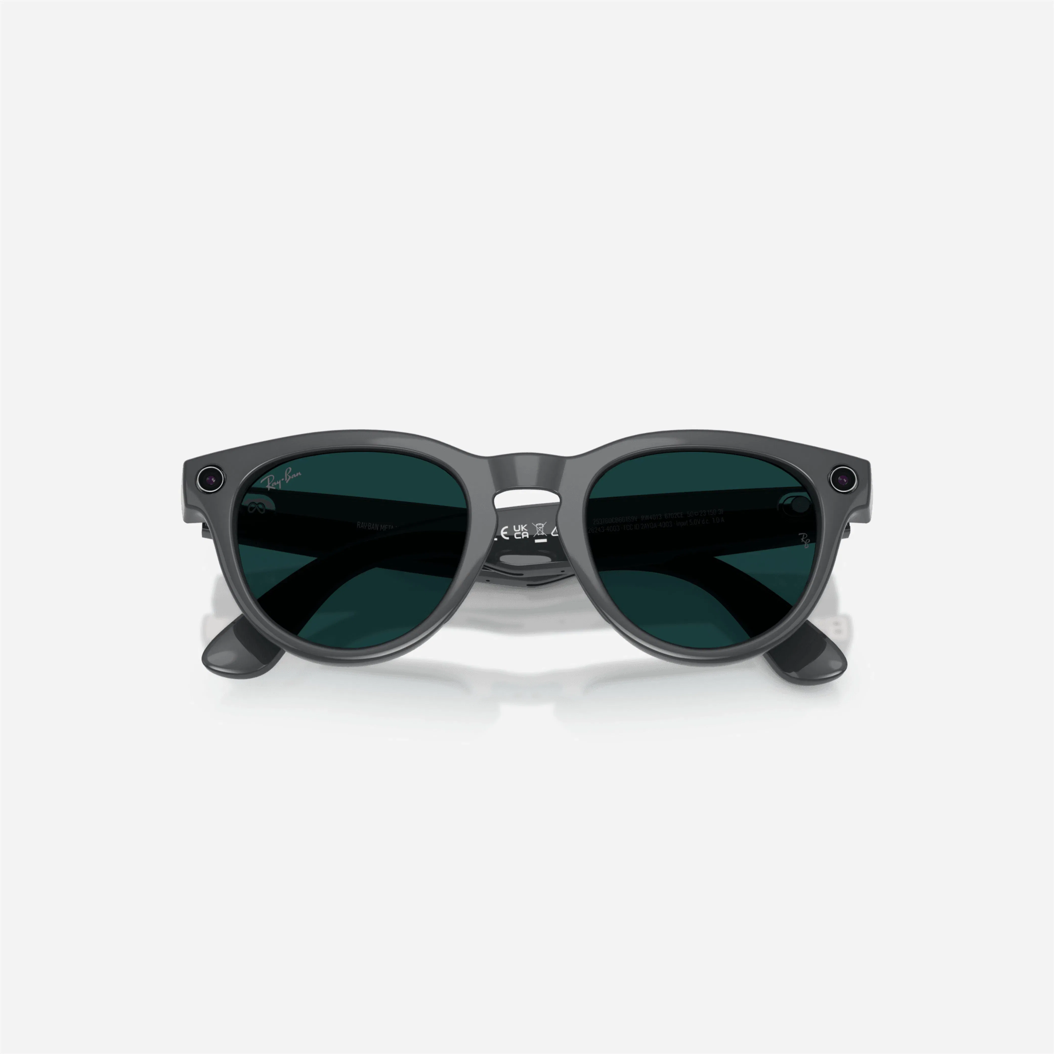 Ray-Ban Meta Headliner Shiny Asteroid Grey Frame Clear-Emerald Lens Transition - Gen 2