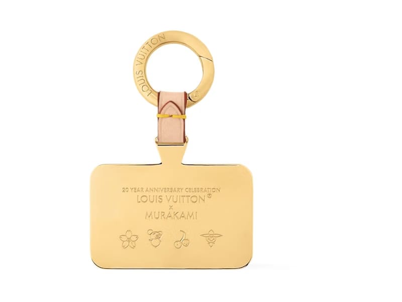 Louis Vuitton x Takashi Murakami Denim Cherry Phone Holder Denim Monogram