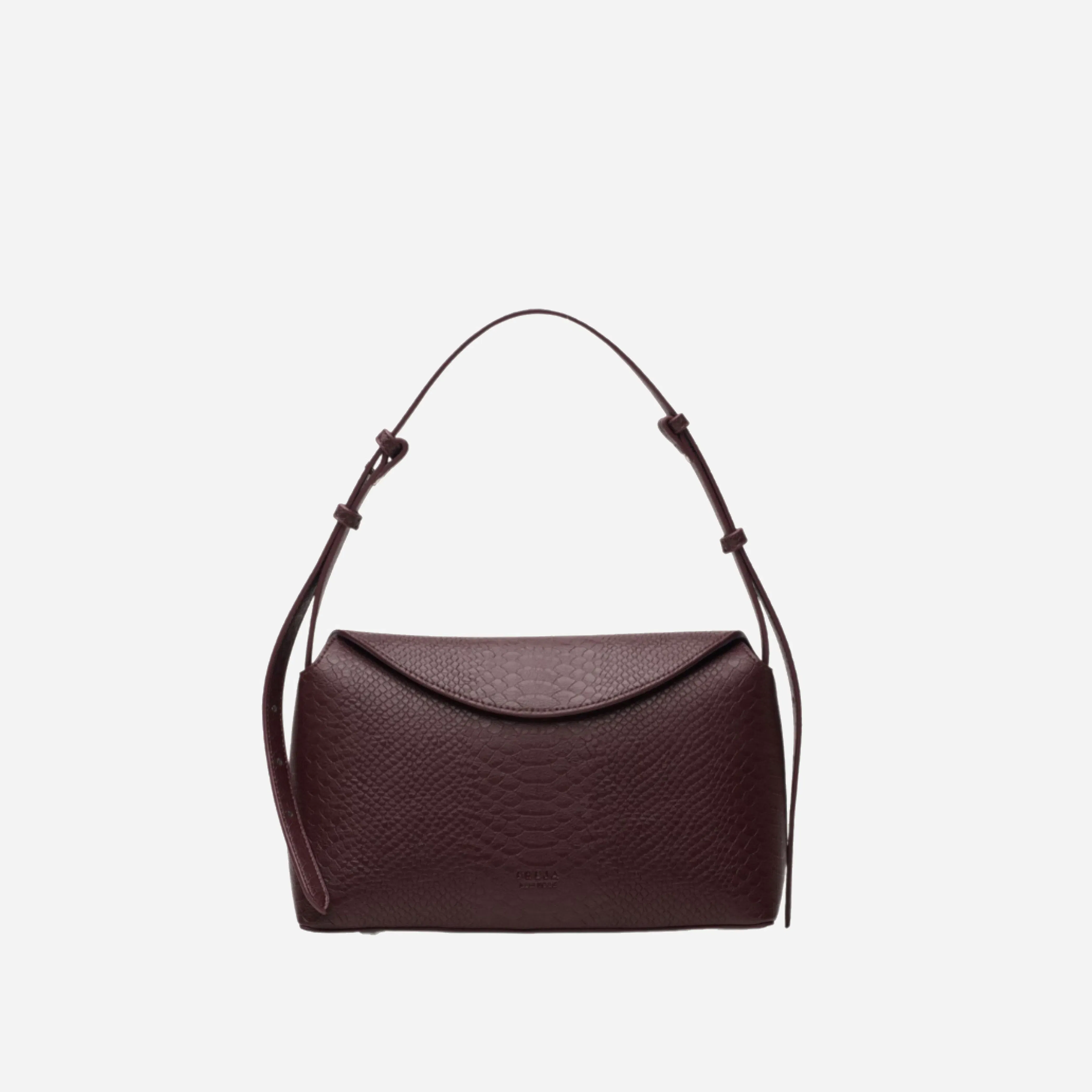 Freja Hudson Bag Berry Croc