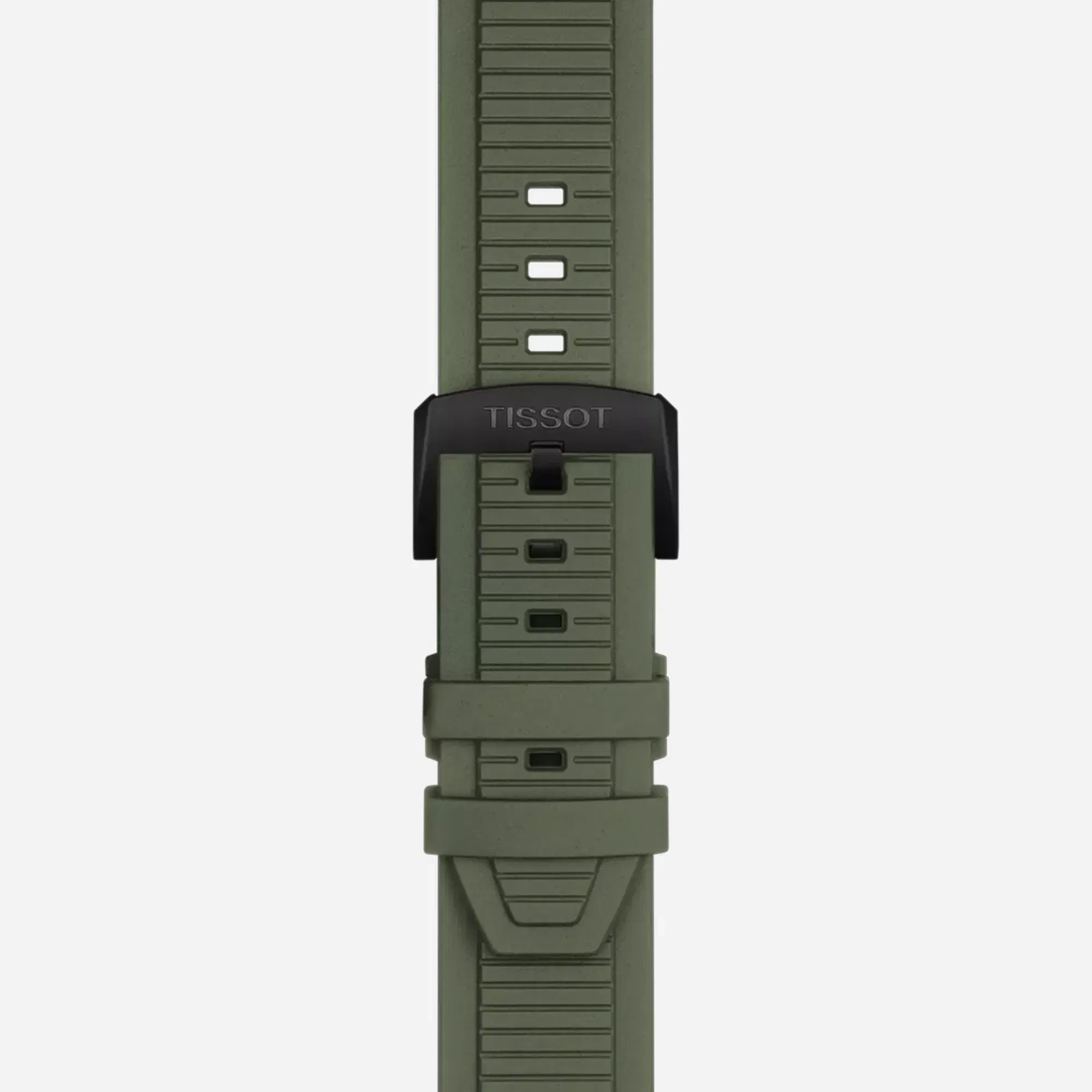 Tissot T-Race Quartz Chronograph Grey Dial Green Silicone Strap Watch
