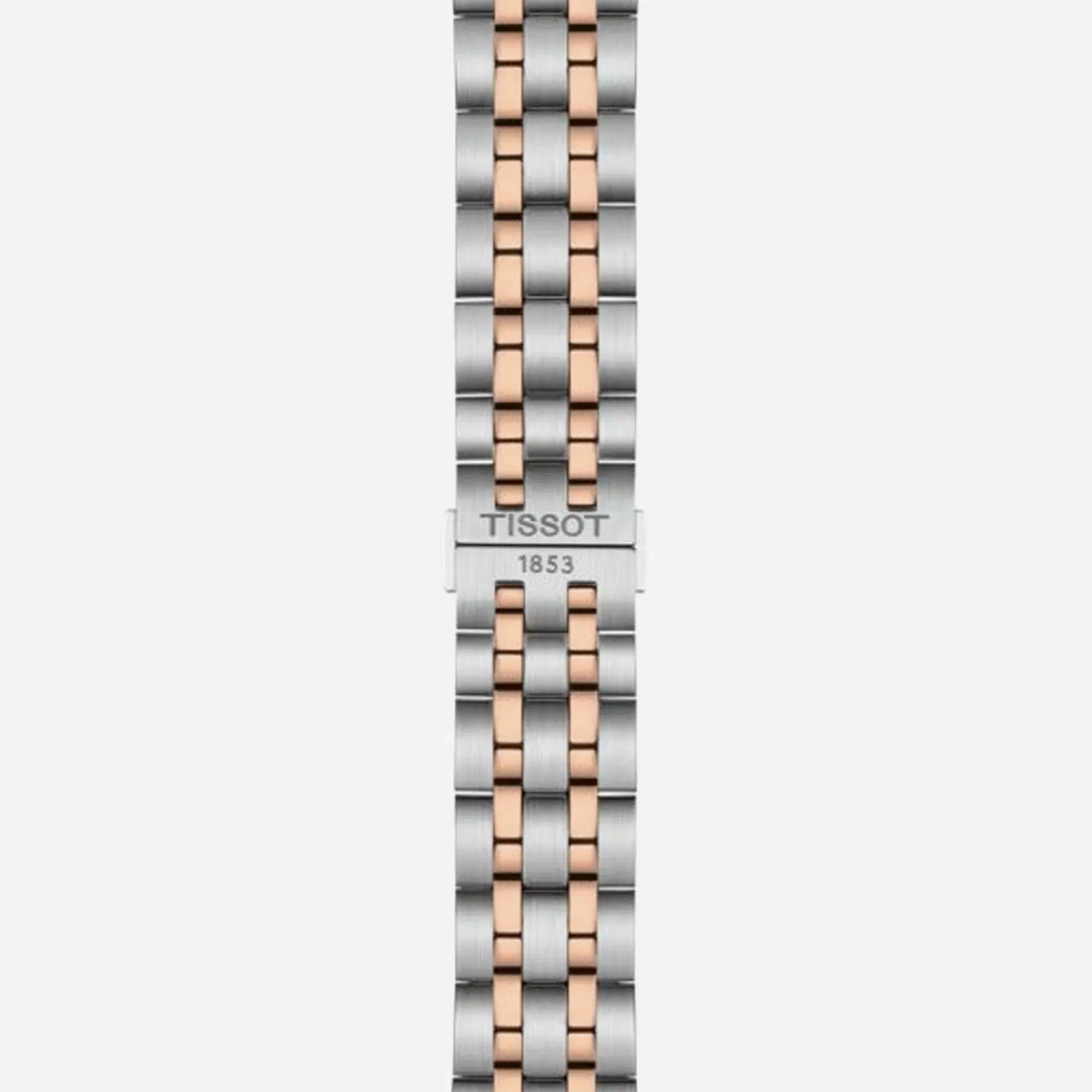 Tissot Carson Premium Powermatic 80 Automatic Dial Silver & Rose Gold Stainless Steel Rose Gold PVD Strap Watch