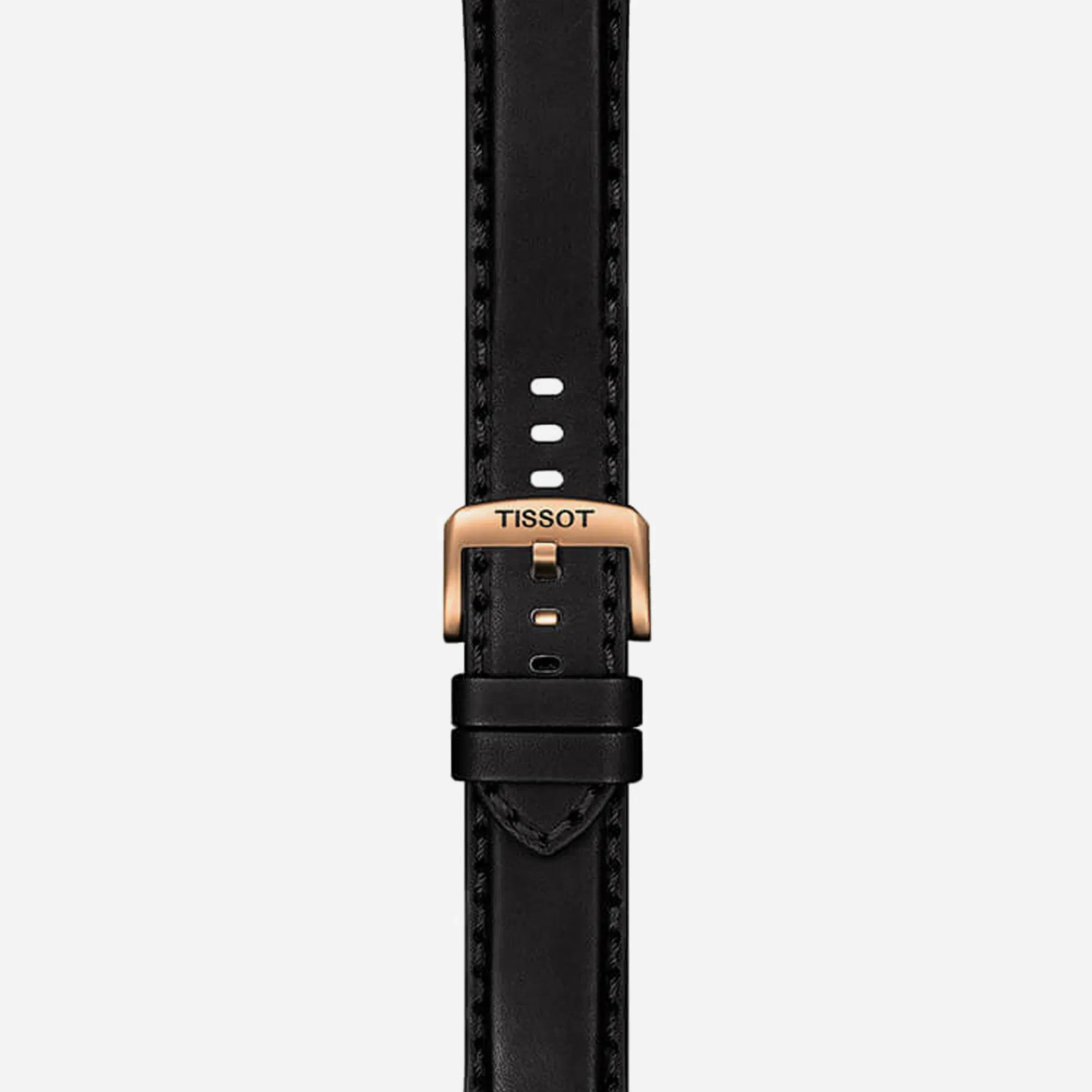 Tissot Supersport Chrono Black Dial Black Leather Strap Watch