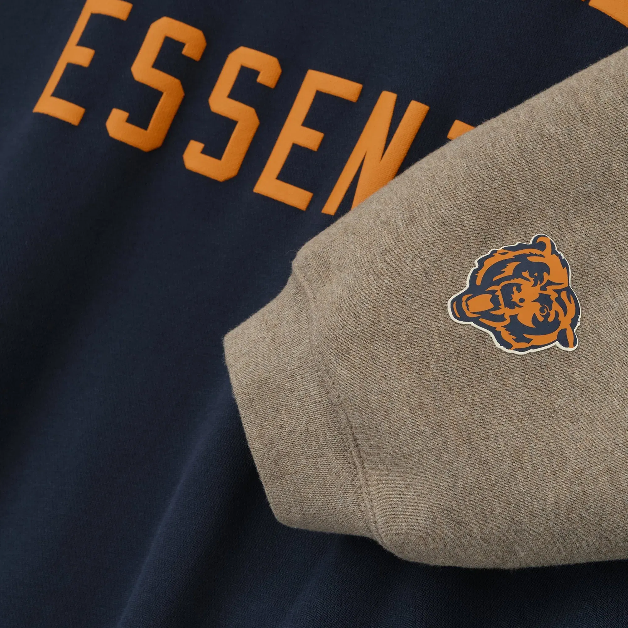 Fear Of God Essentials Bears Sport Hoodie Dark Sapphire Homestead Heather