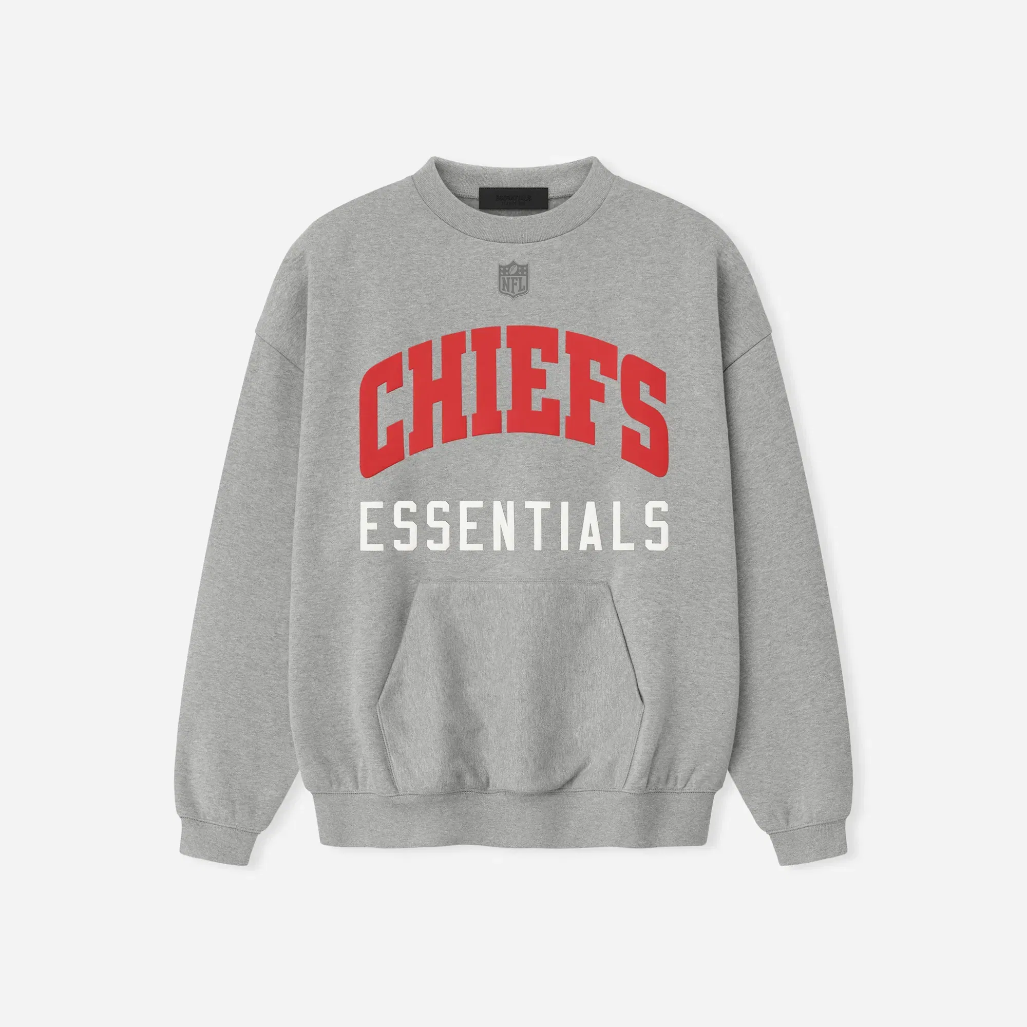 Fear Of God Essentials Chiefs Sport Crewneck Concrete Heather