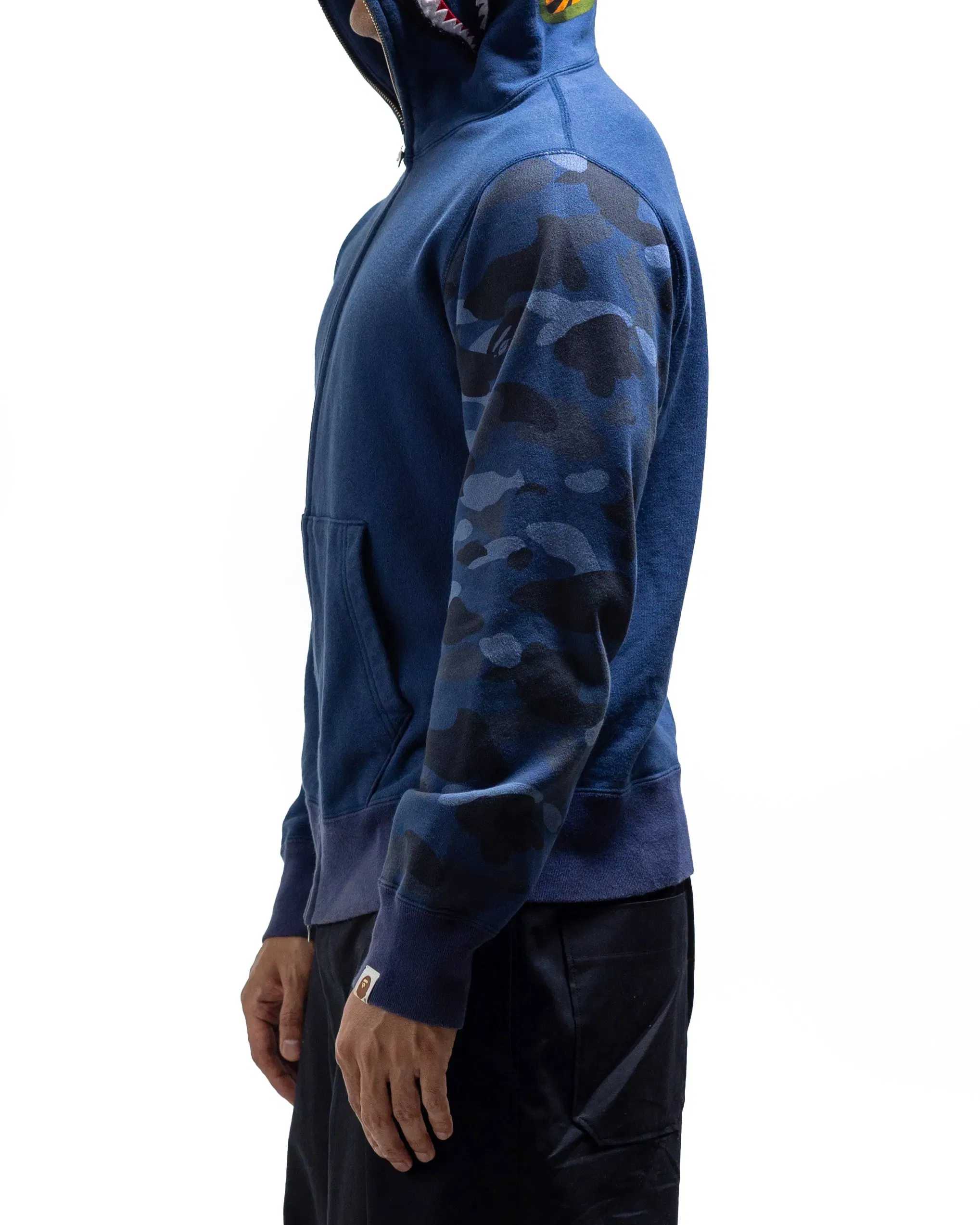 Bape Zip Up Hoodie (Blue) (M)
